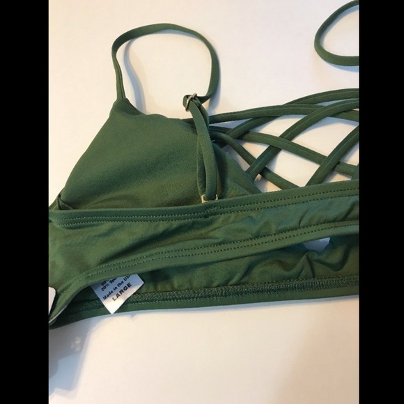 NWT! L Space Jaime Bikini Top Jungle Green Large - Picture 6 of 8